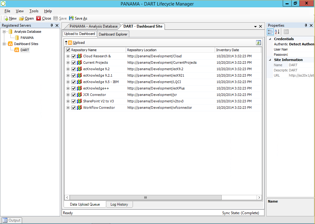 A screenshot of DART Lifecycle Manager